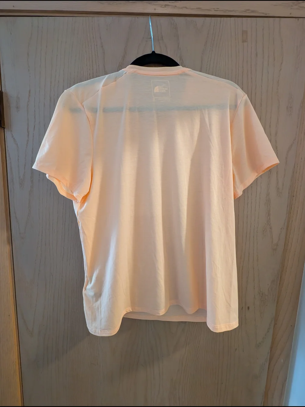 The North Face Women's Short Sleeve Crew T-Shirt in Light Peach - Picture 4 of 4